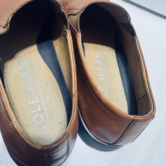 Cole Haan Men\'s Casual Loafers brown leather Grand Ambition 360 sz 12M slip on